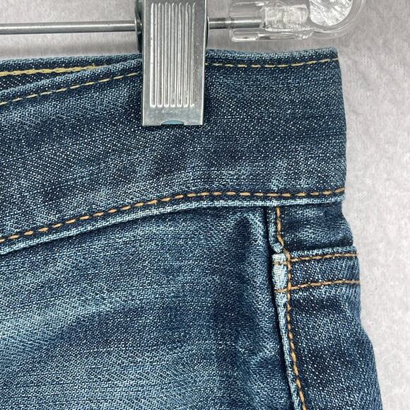 LEVIS Jeans Mens 32x32 501 Slim Fit Straight Leg Denim Wash Cotton Blue - Picture 6 of 14